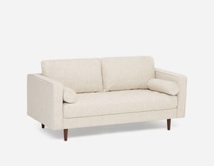 KINSEY - mid century loveseat - Beige