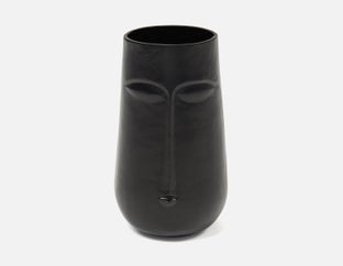 PURNIA - aluminum vase 29cm - Black