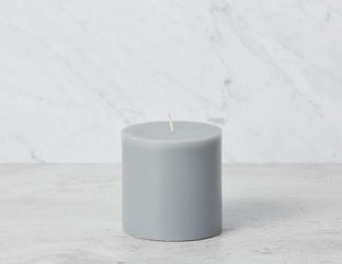 PHOBOS - bougie pilier 10 cm - Gris