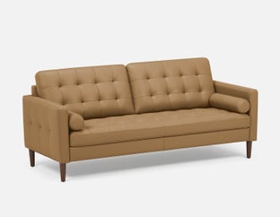 REVE - mid-century modern 3-seater sofa - Caramel
