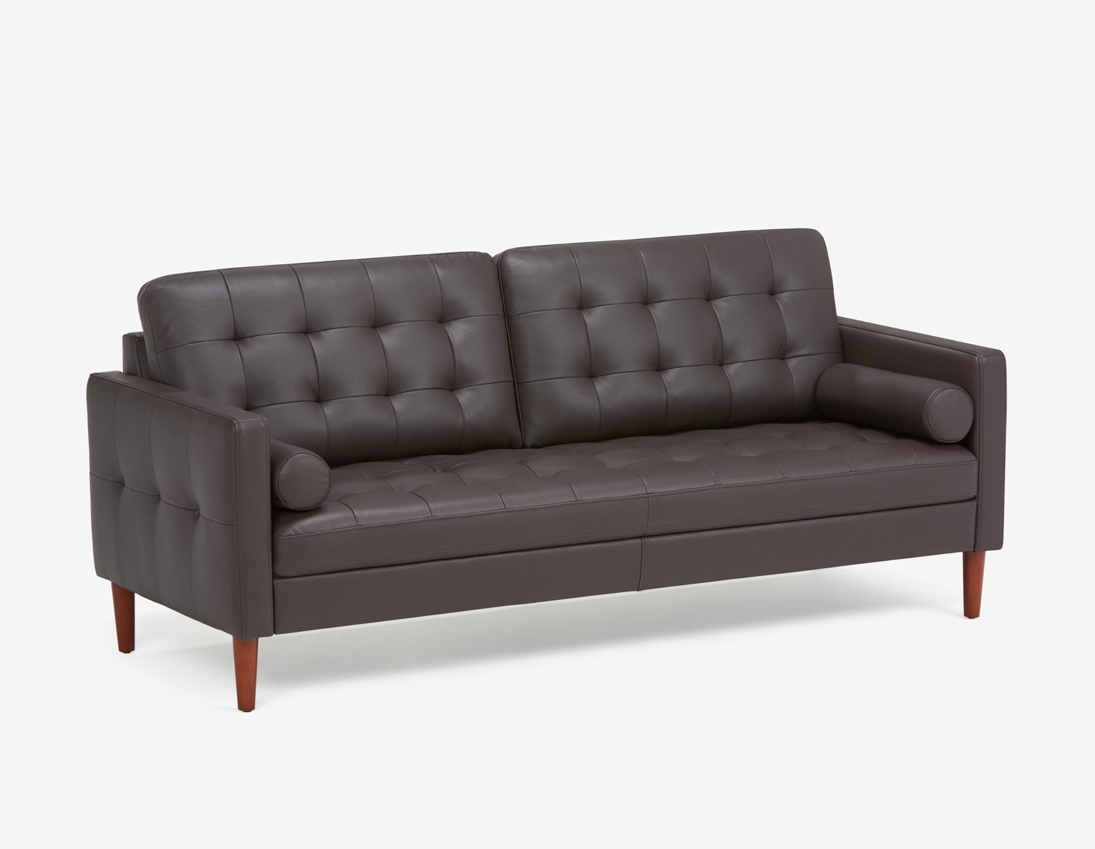 REVE - mid-century modern 3-seater sofa - Brown