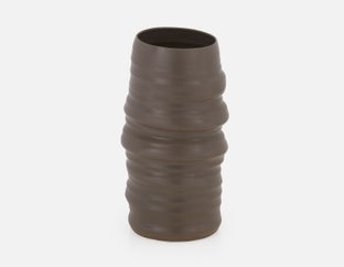 ASHLEIGH - vase en céramique 30cm - Greige