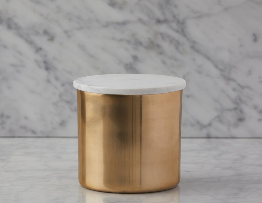 KEREN aluminum jar with marble lid 15 cm undefined