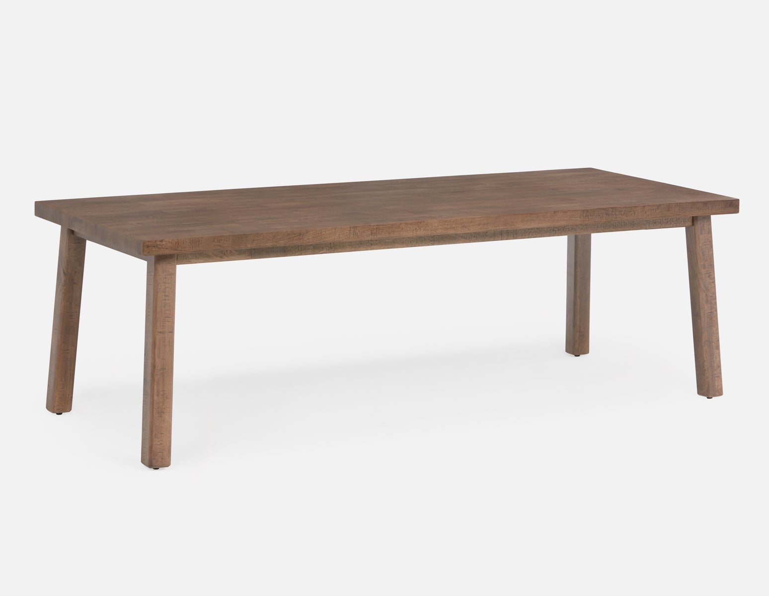 THESSALIA - grande table de salle à manger en bois de manguier massif vieilli 240 cm - Brun