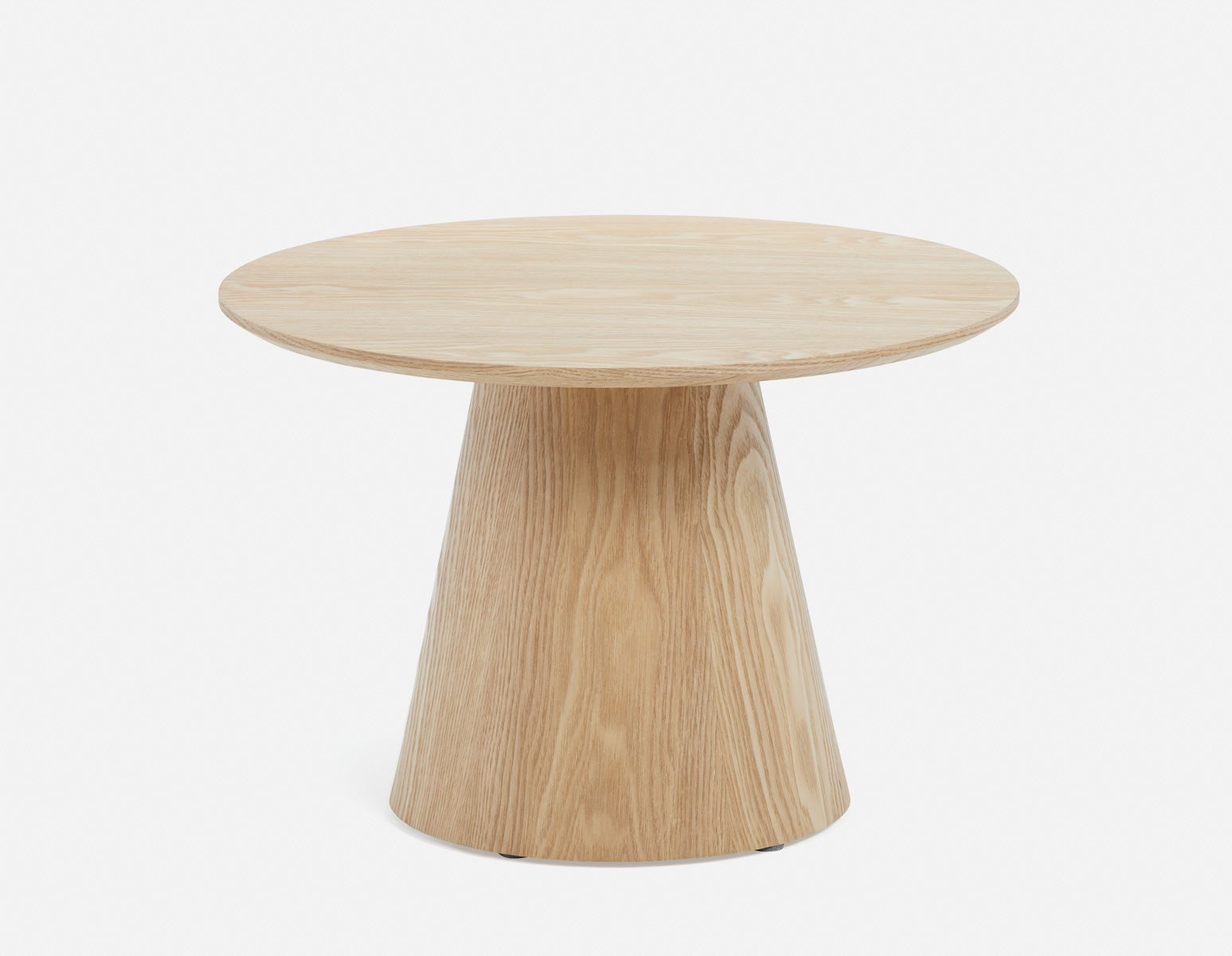 SORENO - minimalist contemporary round end table 60 cm - Natural