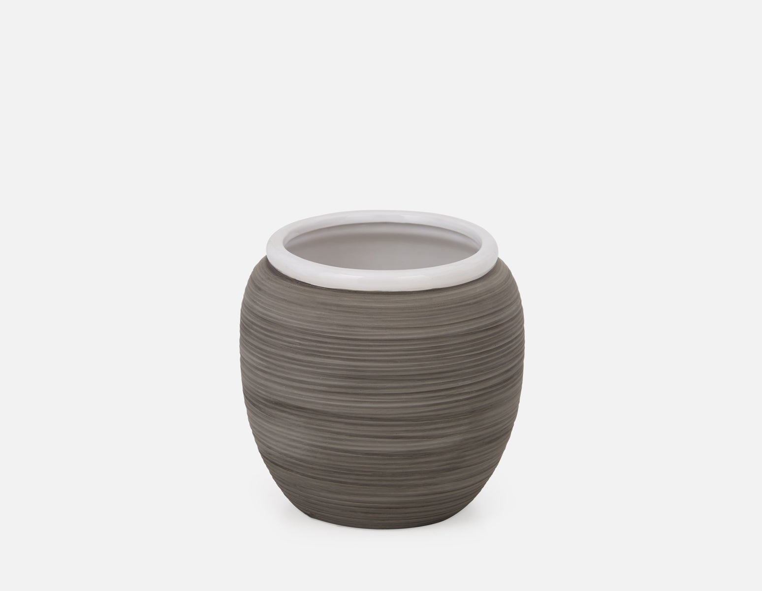 INA - ceramic vase 22 cm - Grey