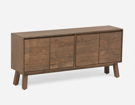 THESSALIA - distressed solid mango wood sideboard - Brown