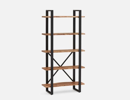 RENO - étagère 5 tablettes en bois d'acacia - Naturel