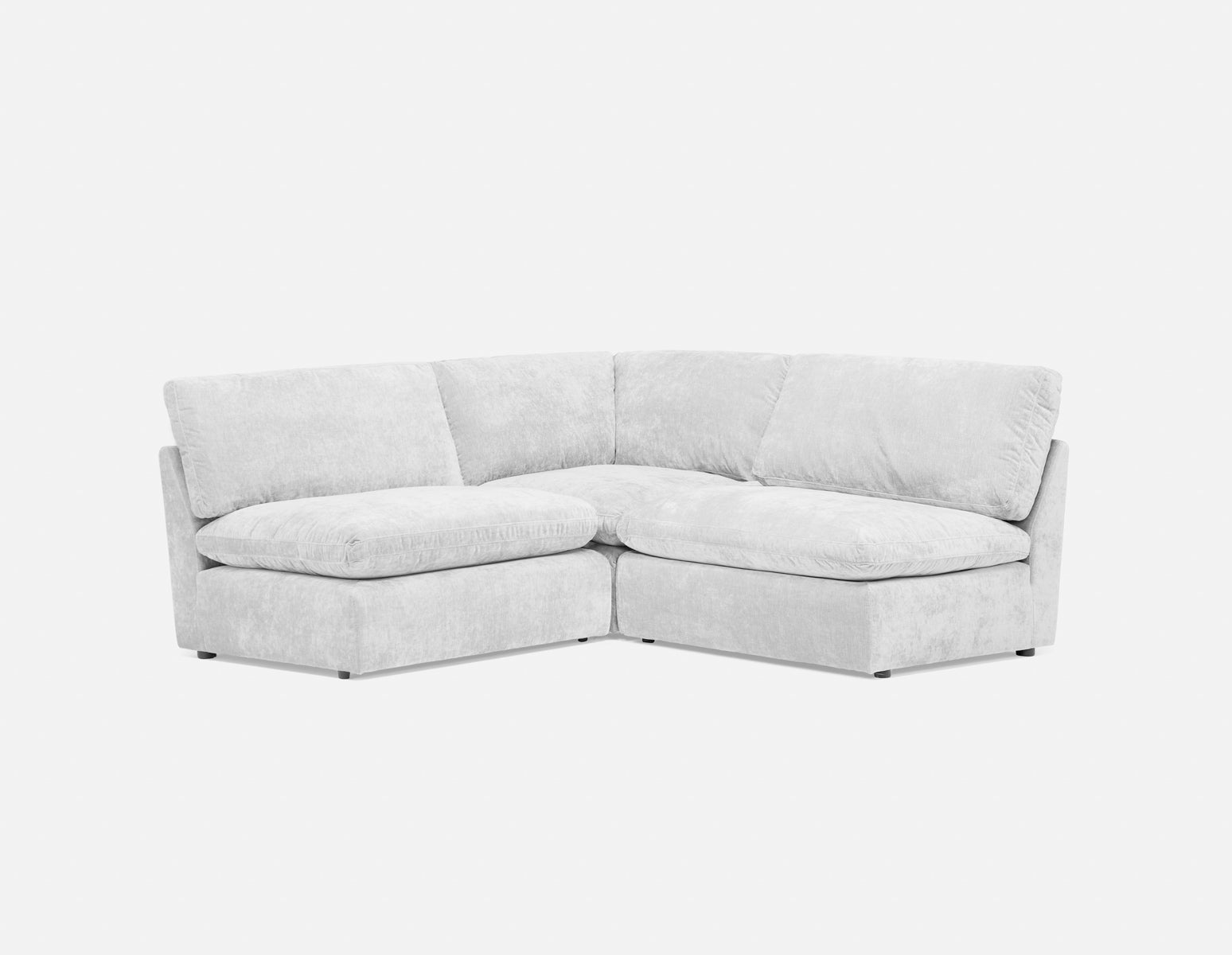 CHABLIS - 3-pc modular interchangeable sofa - Light Grey