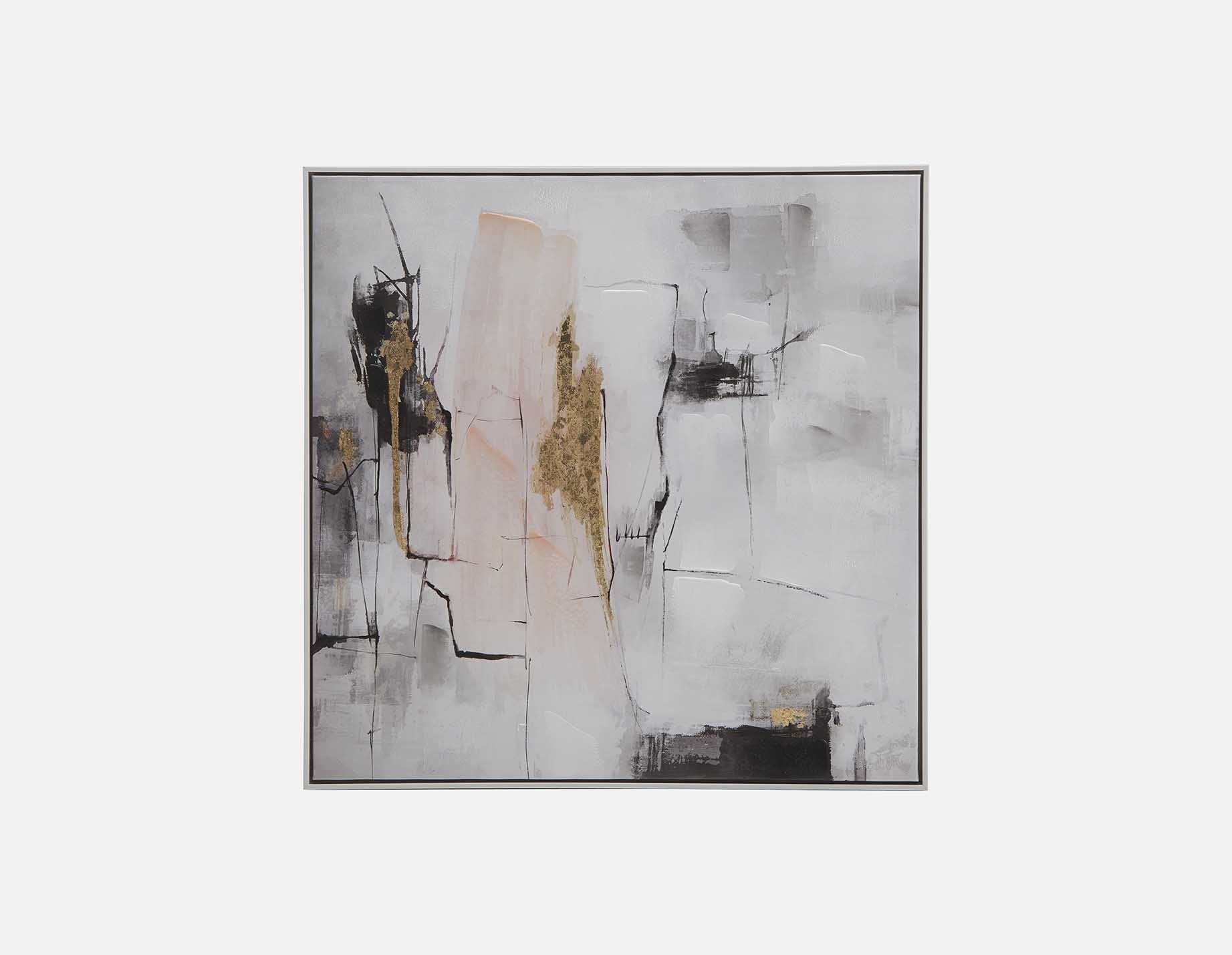 MILTON - tableau encadré 80 cm x 80 cm - Multi