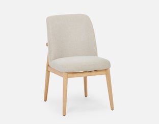 SOLENE - modern scandinavian dining chair - Beige