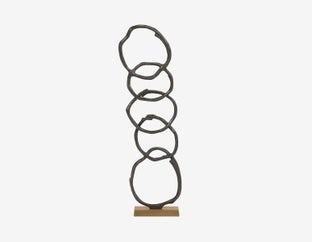 FORM - sculpture en aluminium 105 cm - Noir