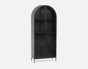ZELDA - industrial vintage iron cabinet 82 cm - Gunmetal