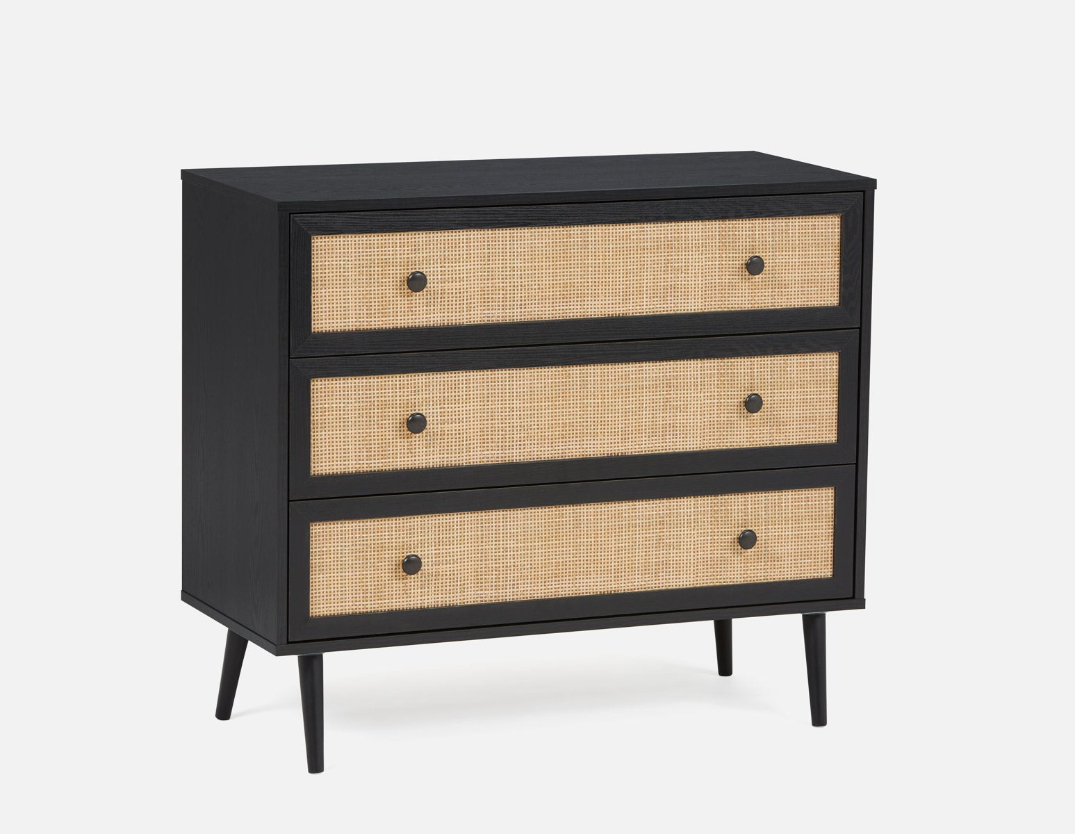 JETT - commode 3 tiroirs - Noir