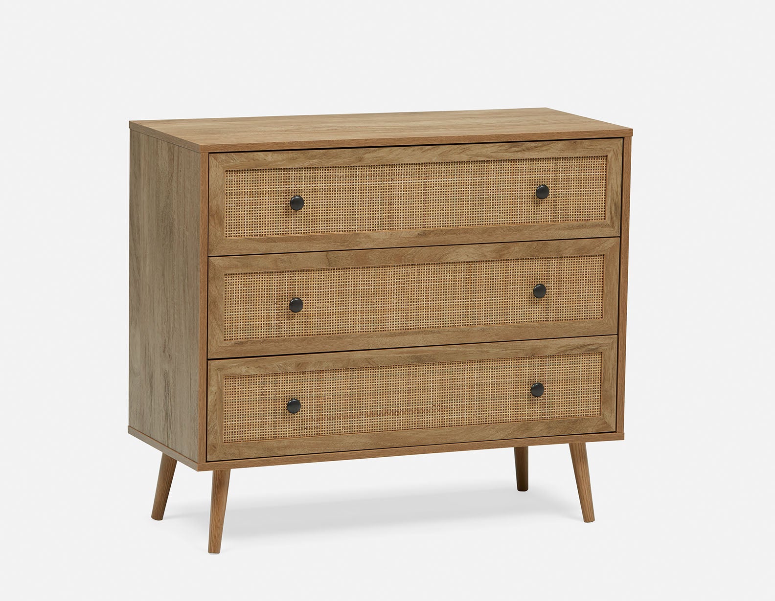 JETT - commode 3 tiroirs - Brun
