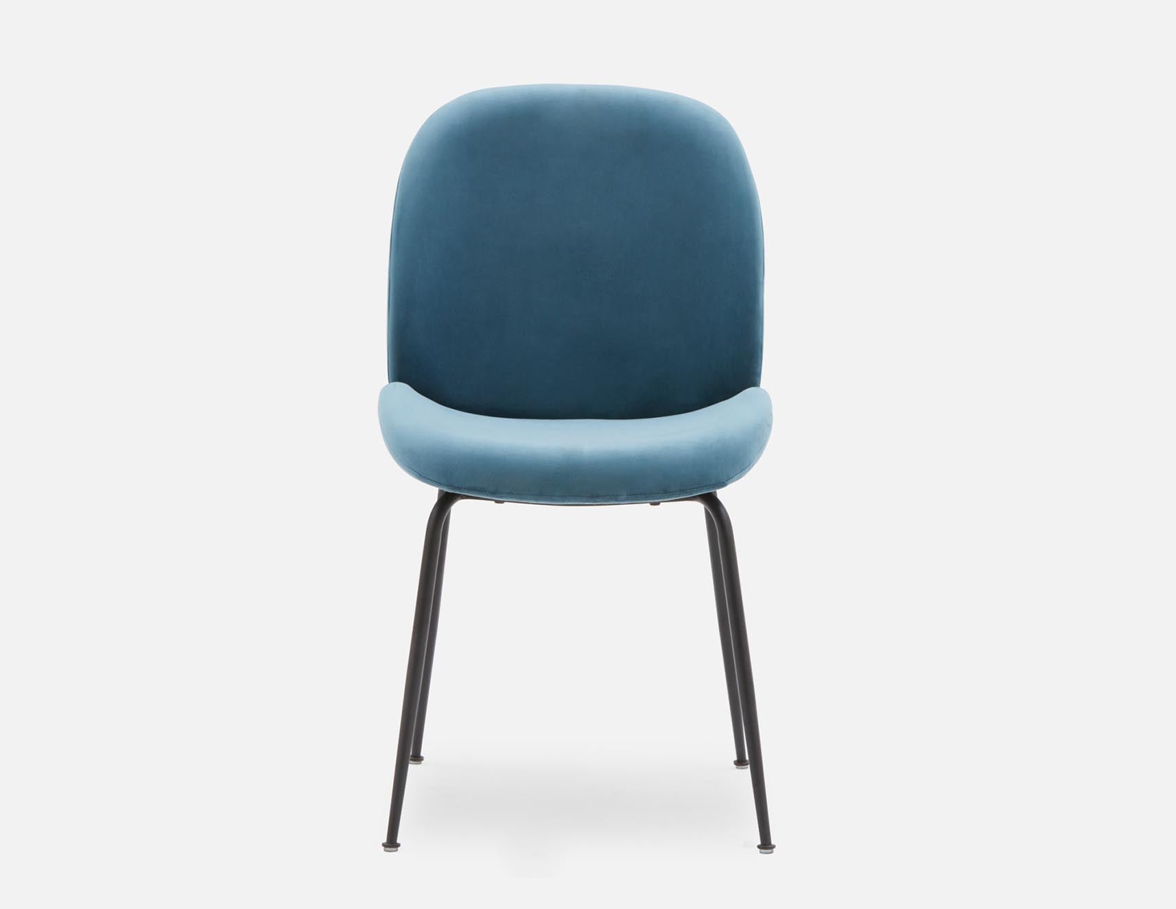 JUDITH contemporary velvet dining chair undefined