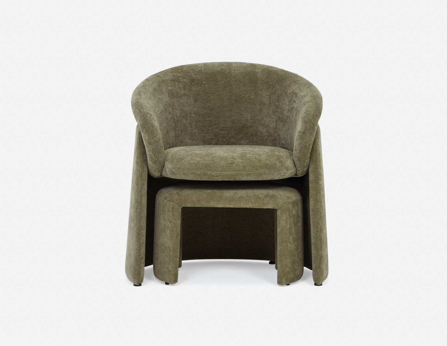 HANCHA chaise d'appoint moderne avec pouf undefined