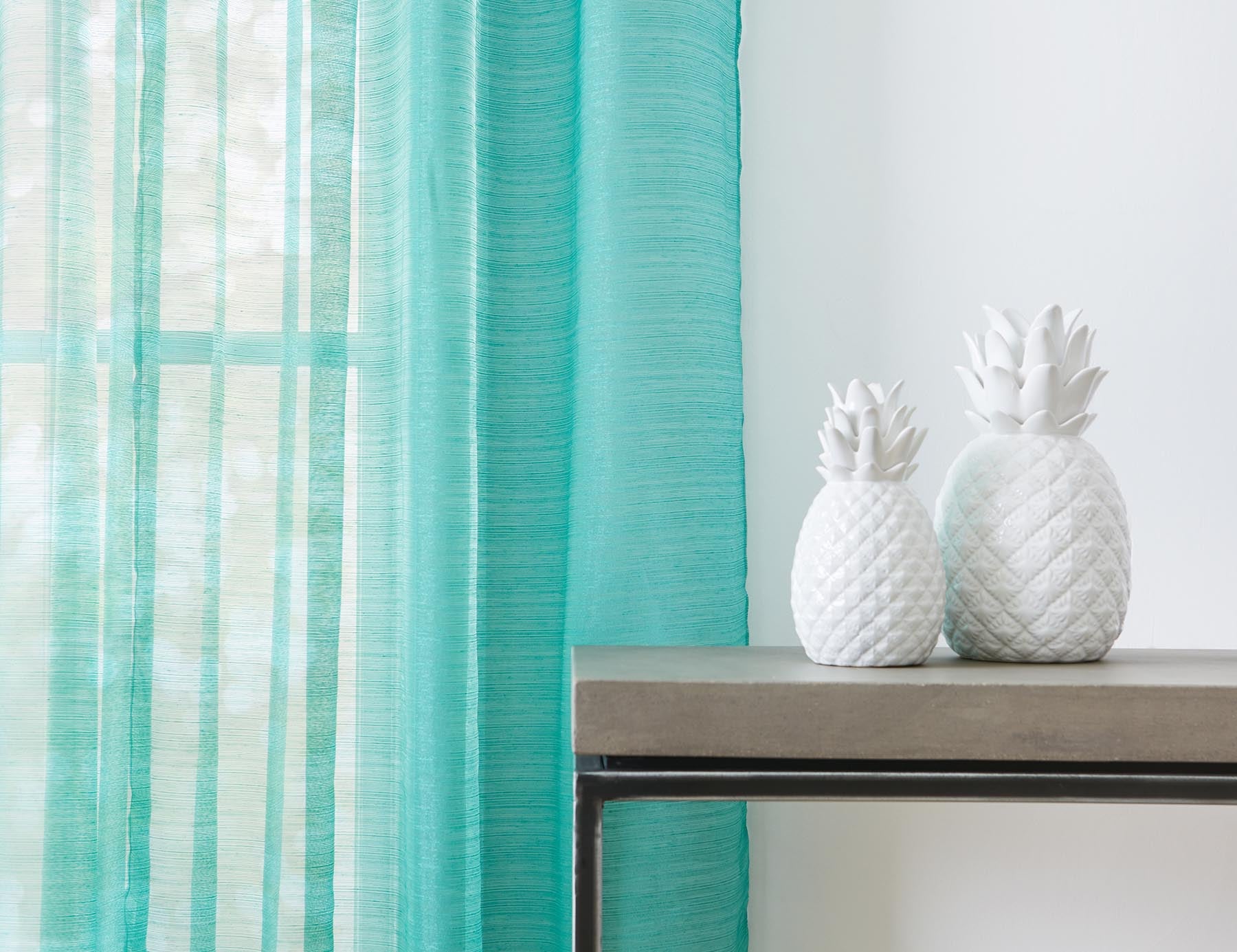 ISLA set of 2 sheer curtain panels undefined