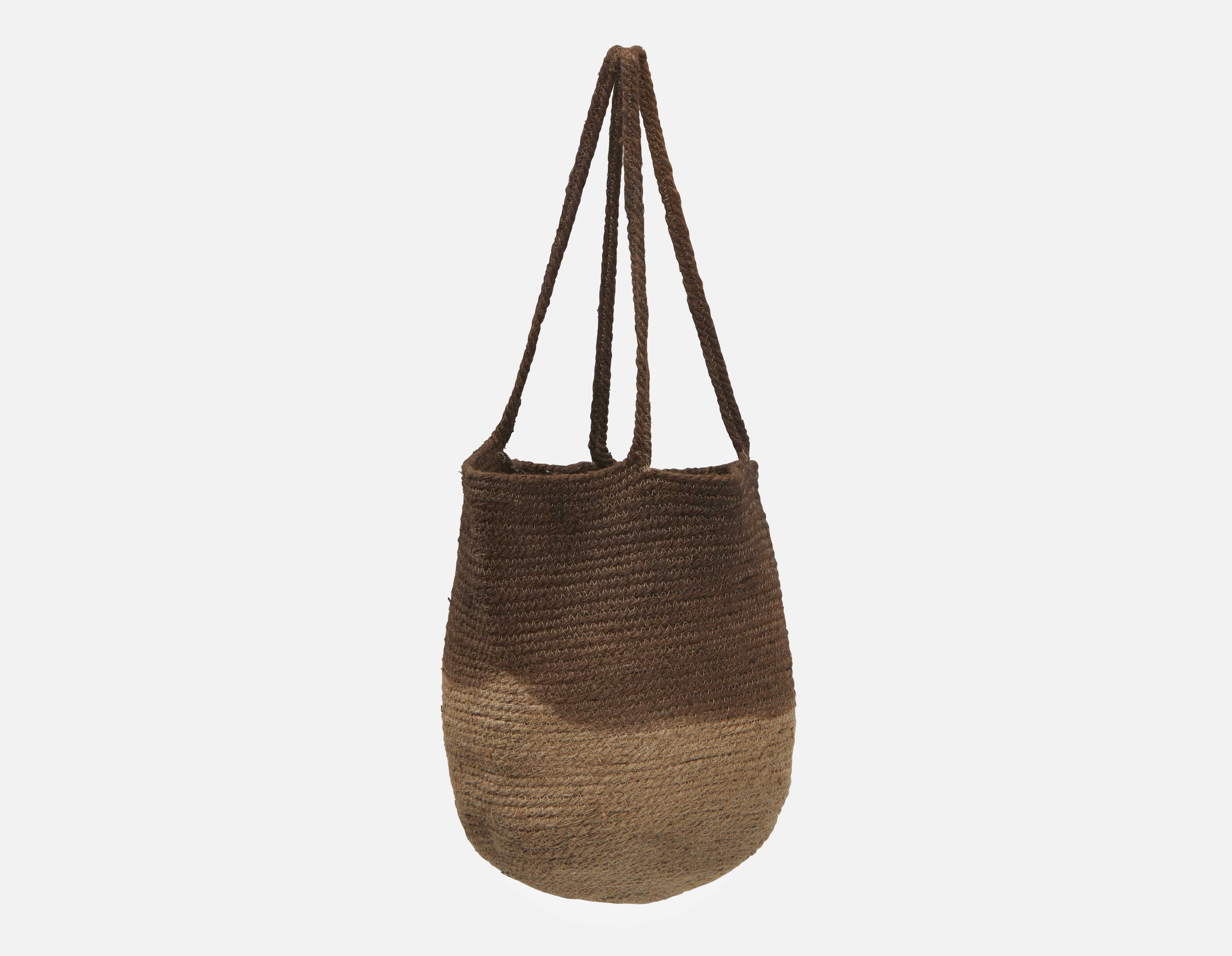 TINA woven jute tote bag undefined