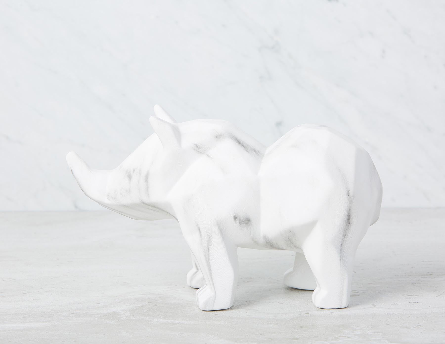 RHYNO faux marble sculpture 28 cm undefined