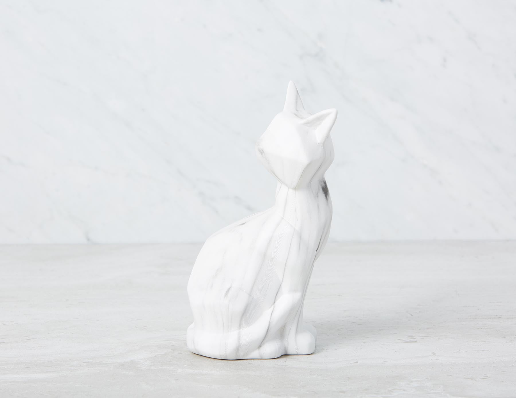 CAT faux marble sculpture 20 cm undefined