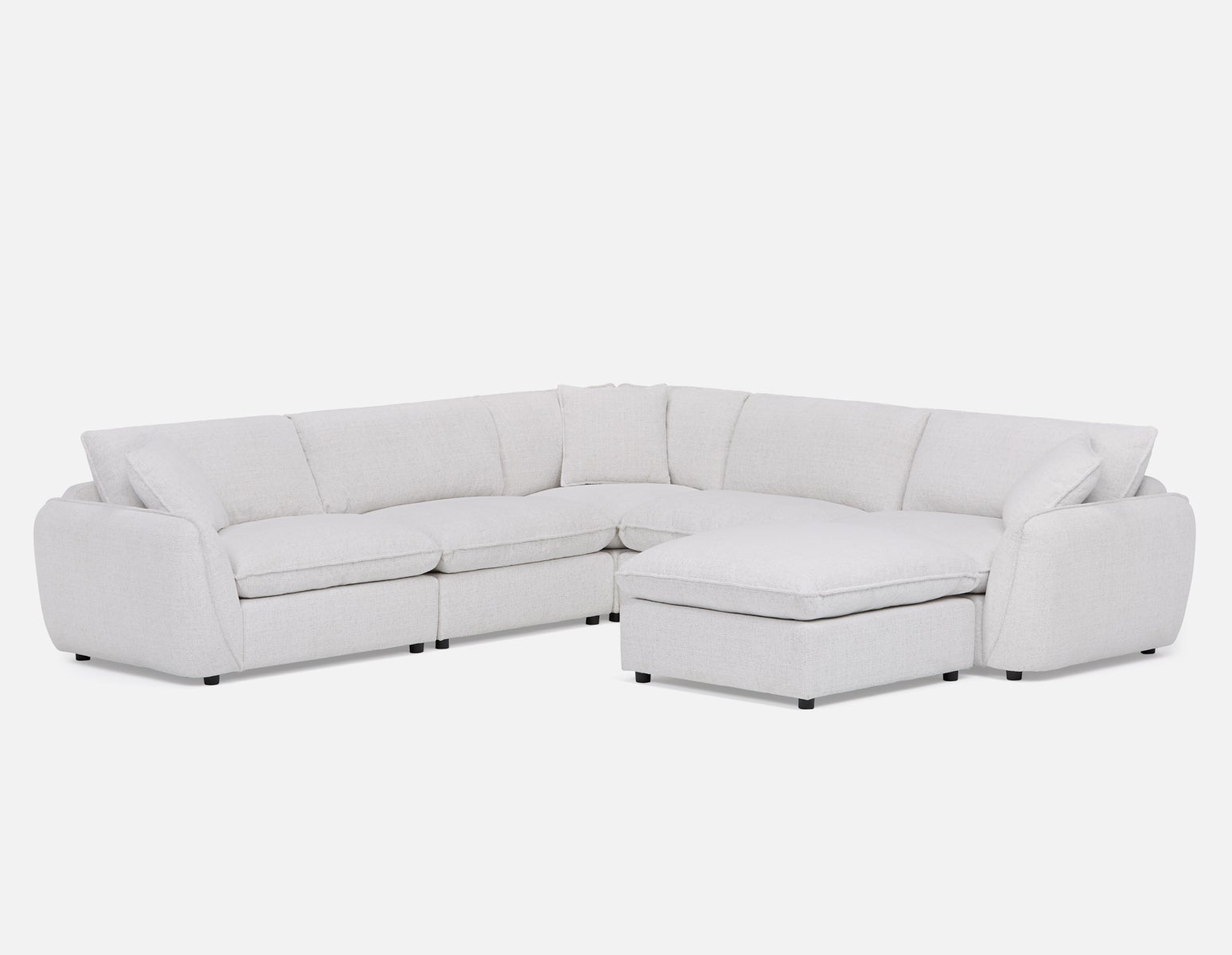 KIMM contemporary 6-pc modular sectional sofa undefined