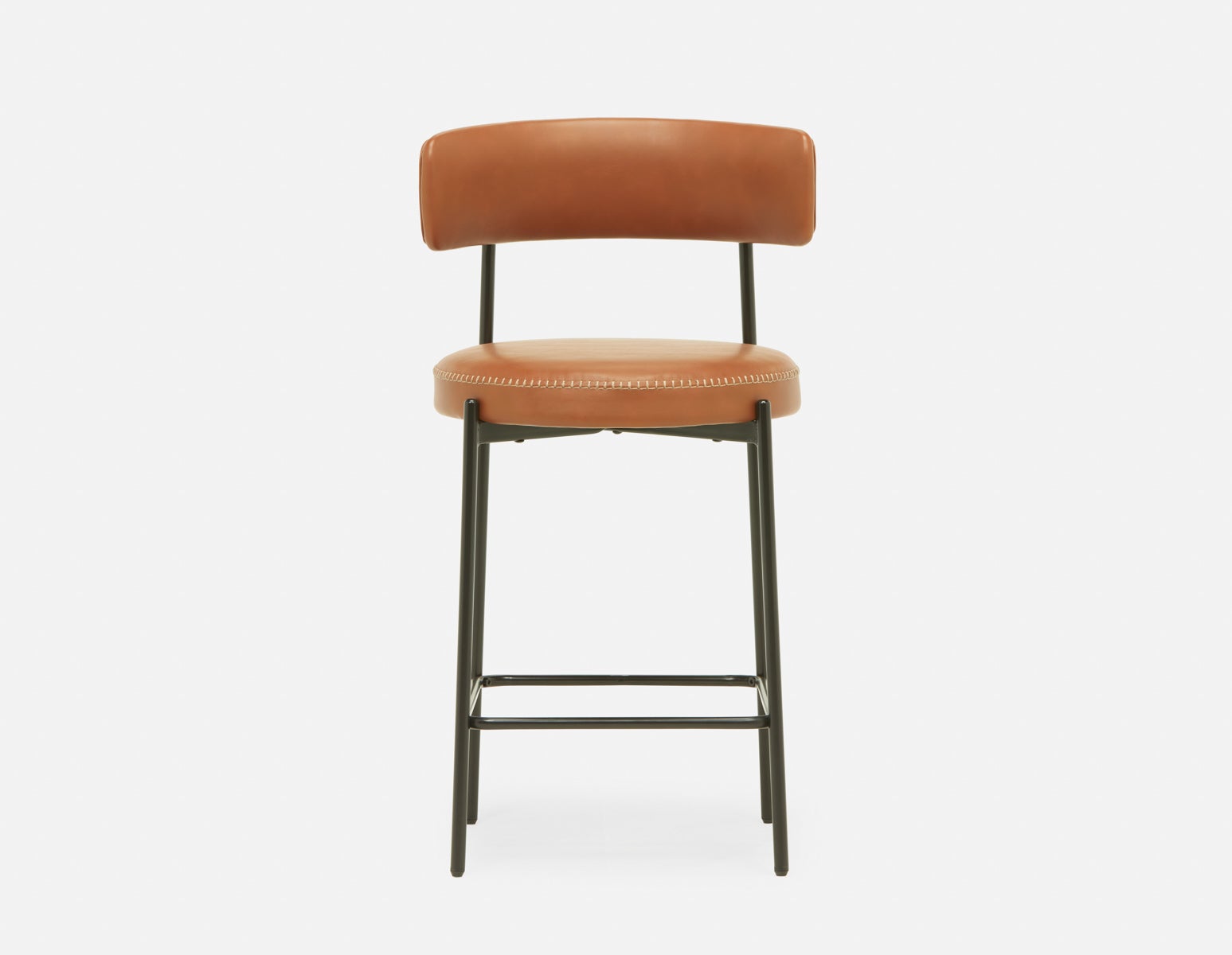 KURO Industrial-modern counter stool with backrest 66cm undefined