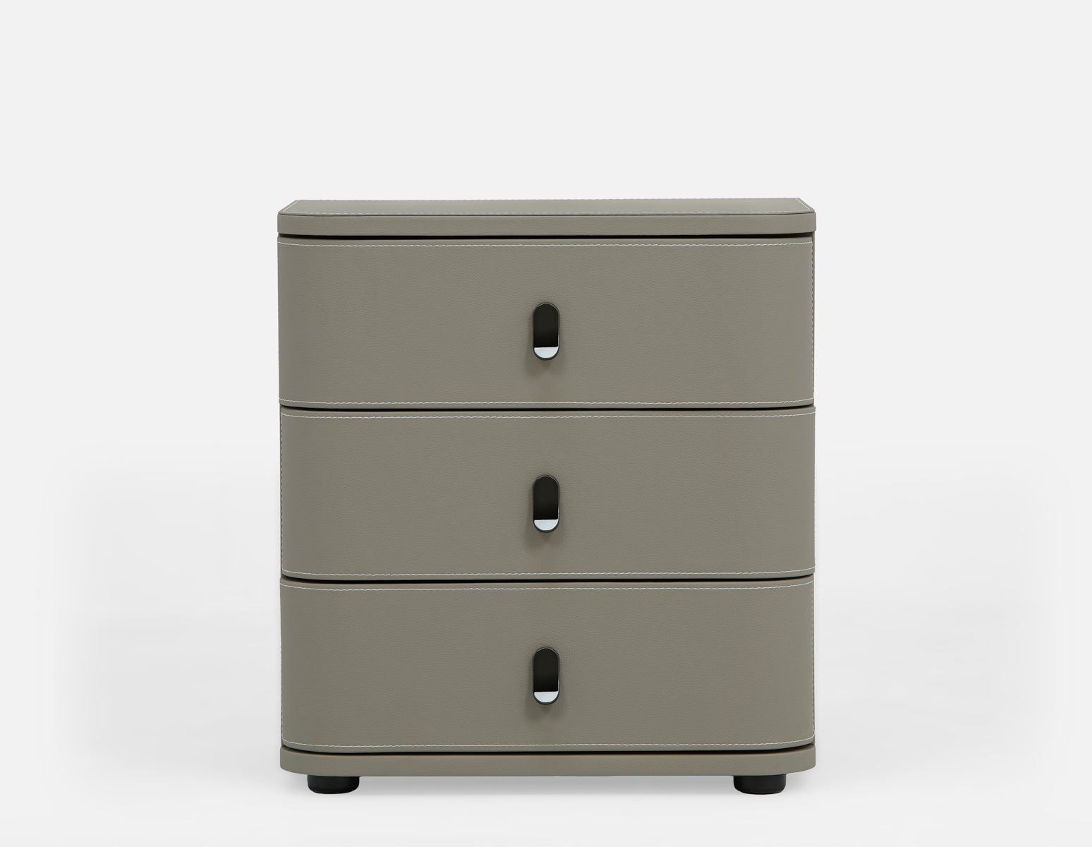 GAEL contemporary 3-drawer nightstand undefined