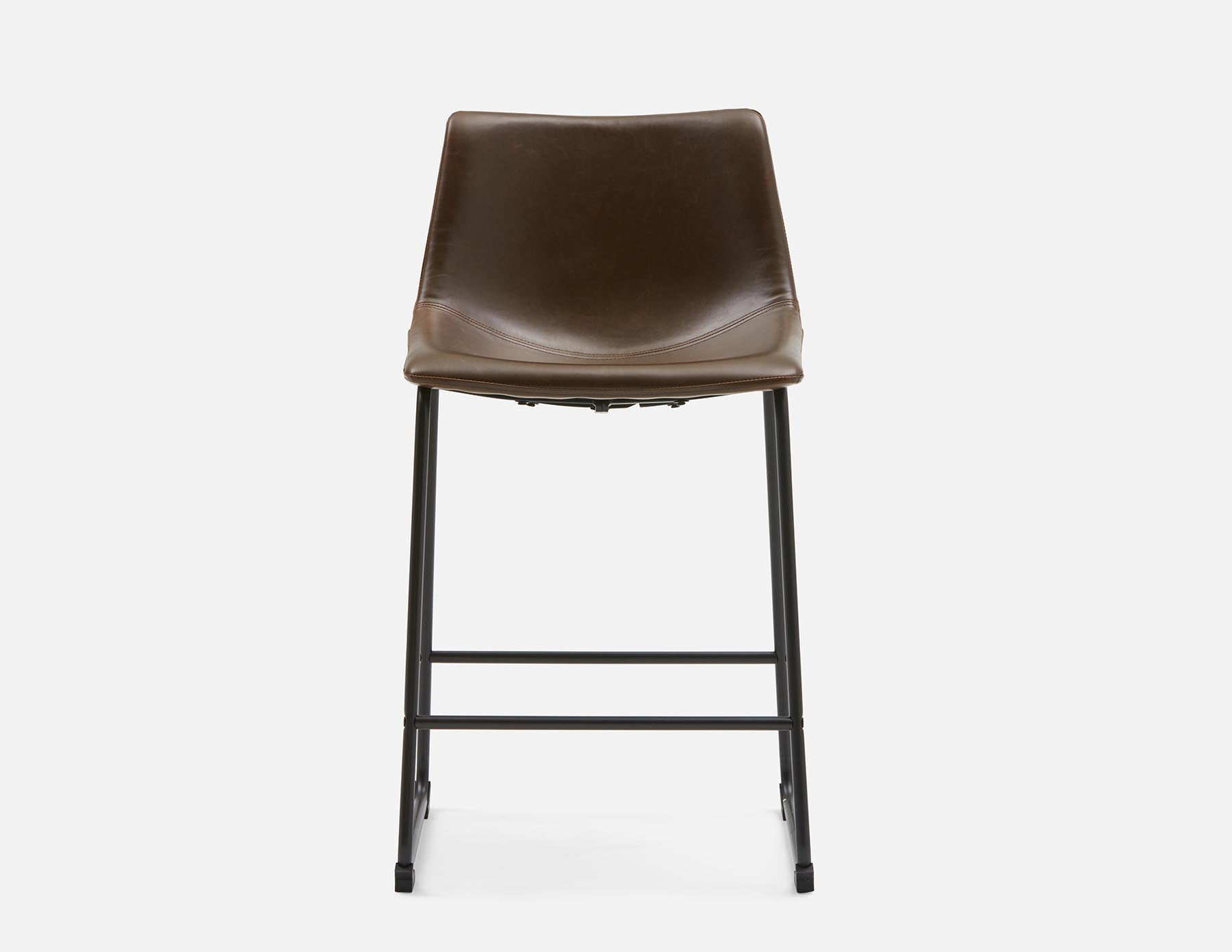 HAYDEN rétro-moderne tabouret de comptoir avec dossier 61 cm undefined