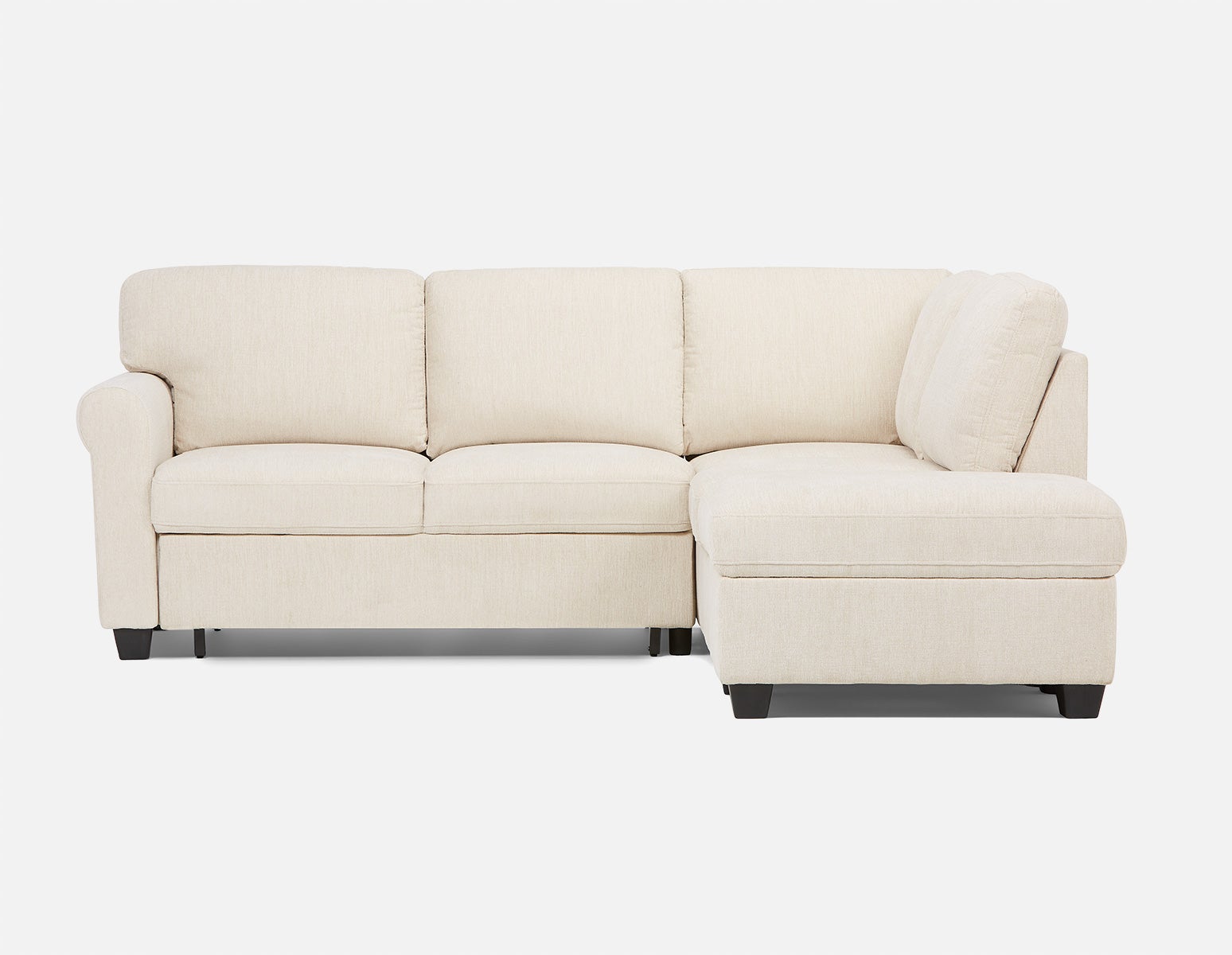 DELPHINE traditional right-facing sectional sofa-bed with storage undefined