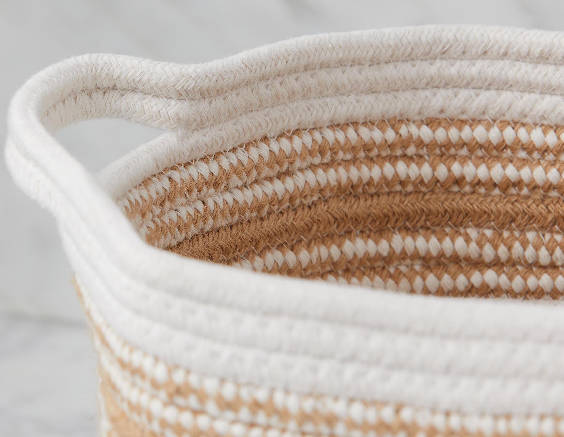 BURELLE ensemble de 4 paniers en corde de coton et de jute undefined