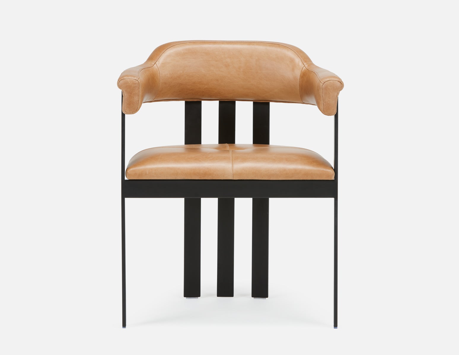STEFANIA chaise de salle à manger en cuir avec accoudoirs undefined