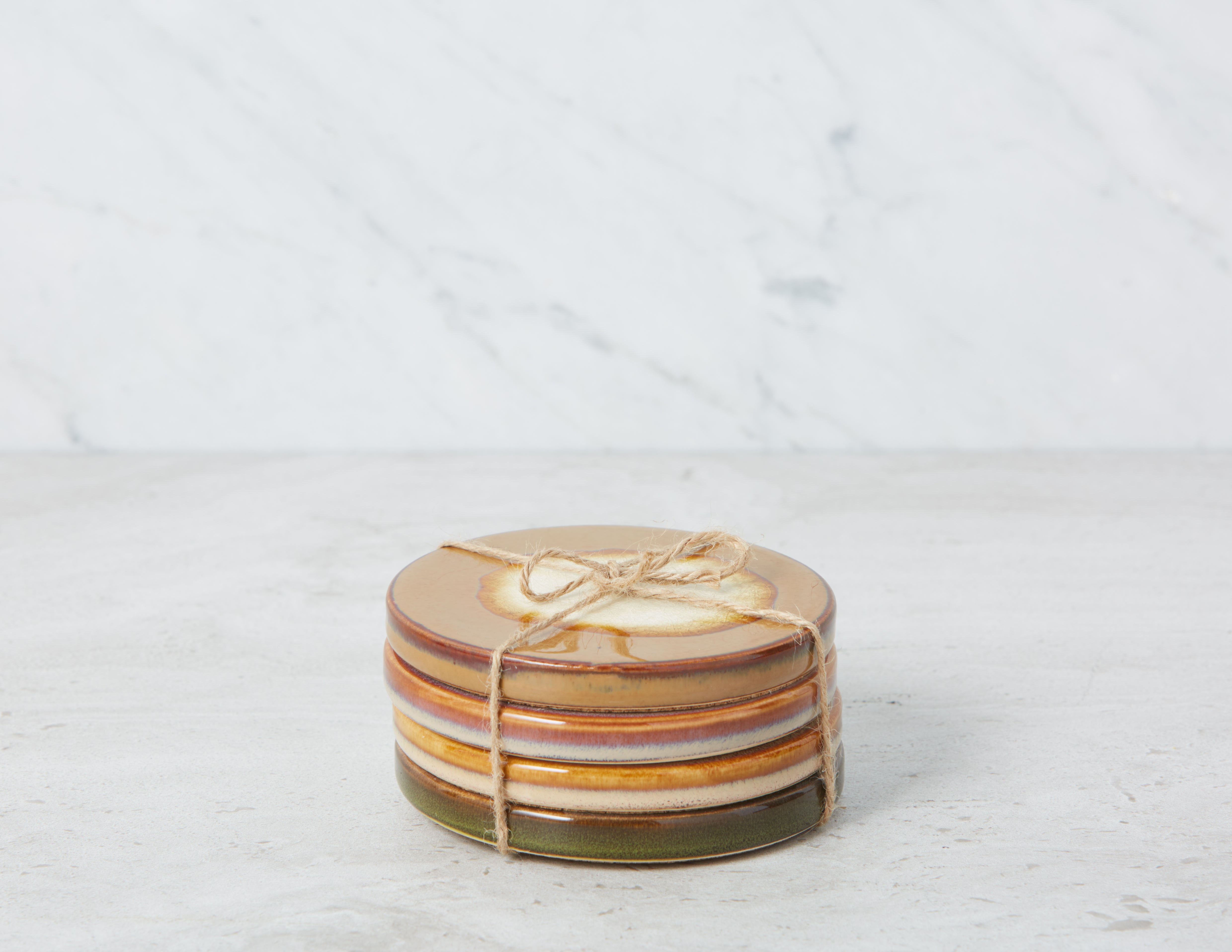 SAMARIA set of 4 ceramic coasters undefined