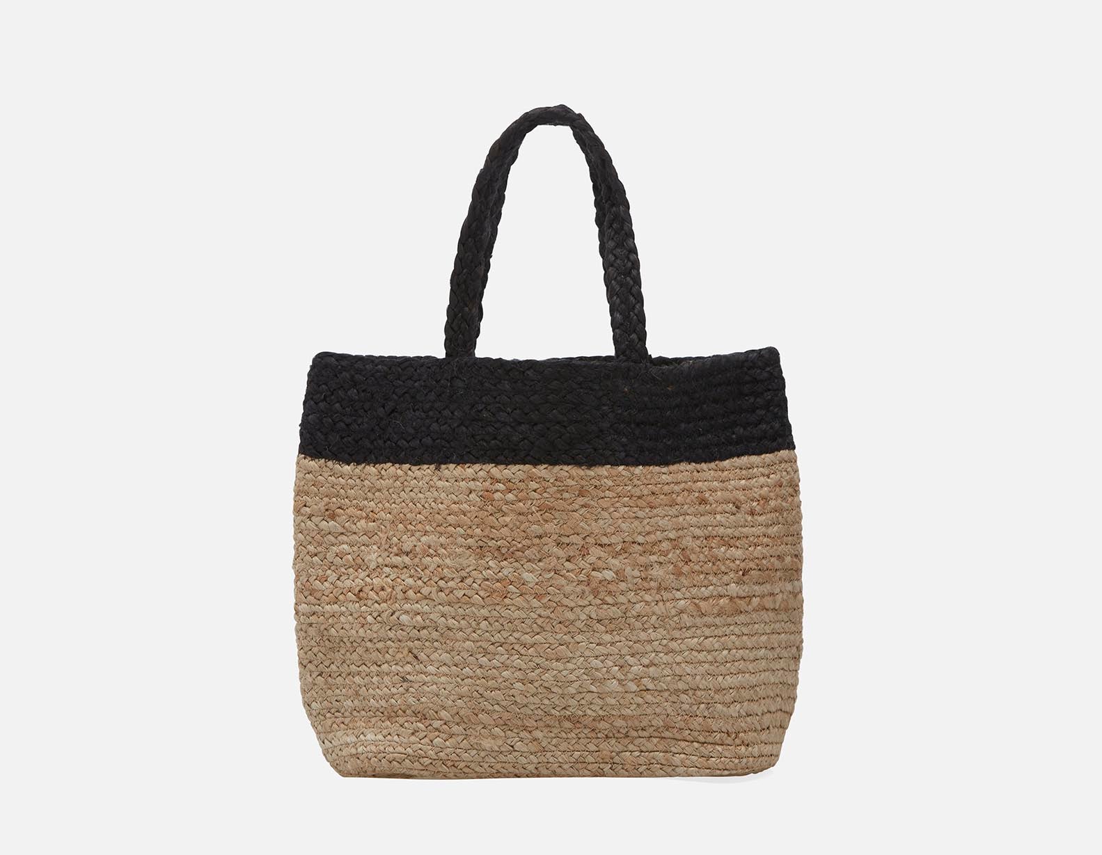 PHOEBE braided jute tote bag undefined