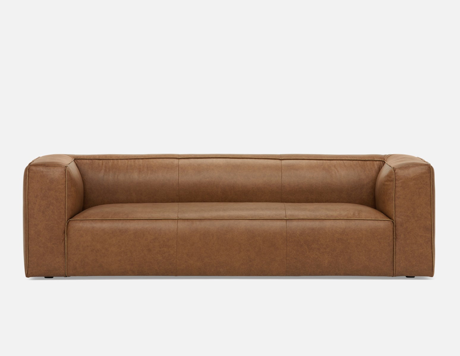 MONTE 100% leather classic 3-seater sofa undefined