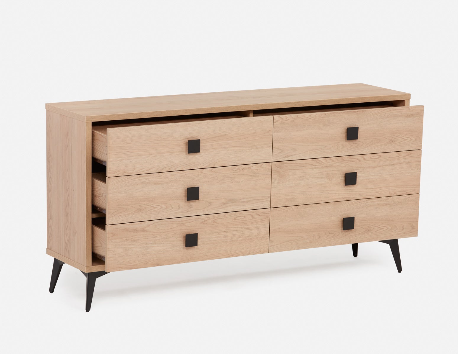 KIERA commode 6 tiroirs moderne du milieu du siècle undefined