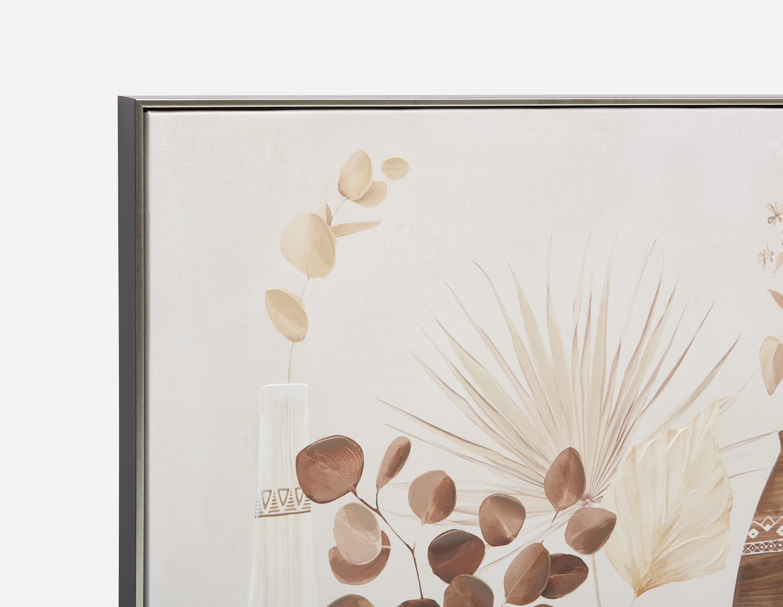 FLORA II framed hand embellished giclée 80x80cm undefined