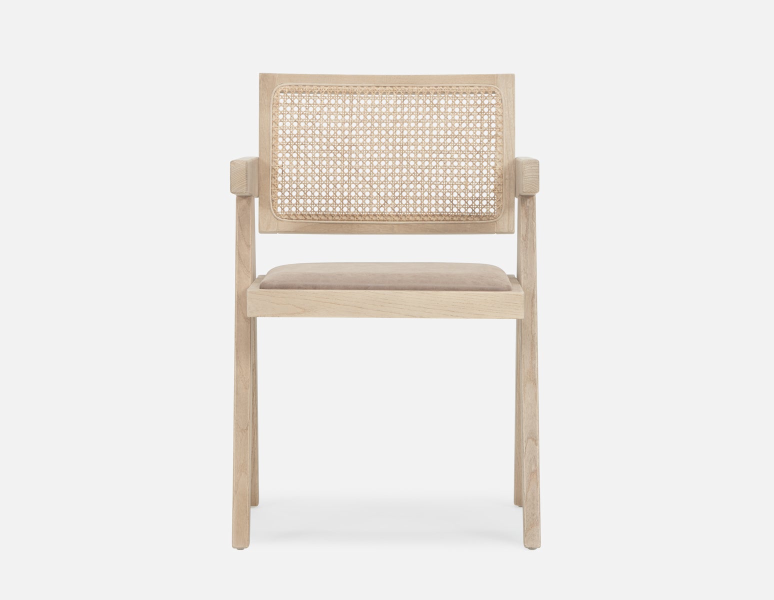 JOSS chaise de salle à manger en rotin naturel avec accoudoirs undefined