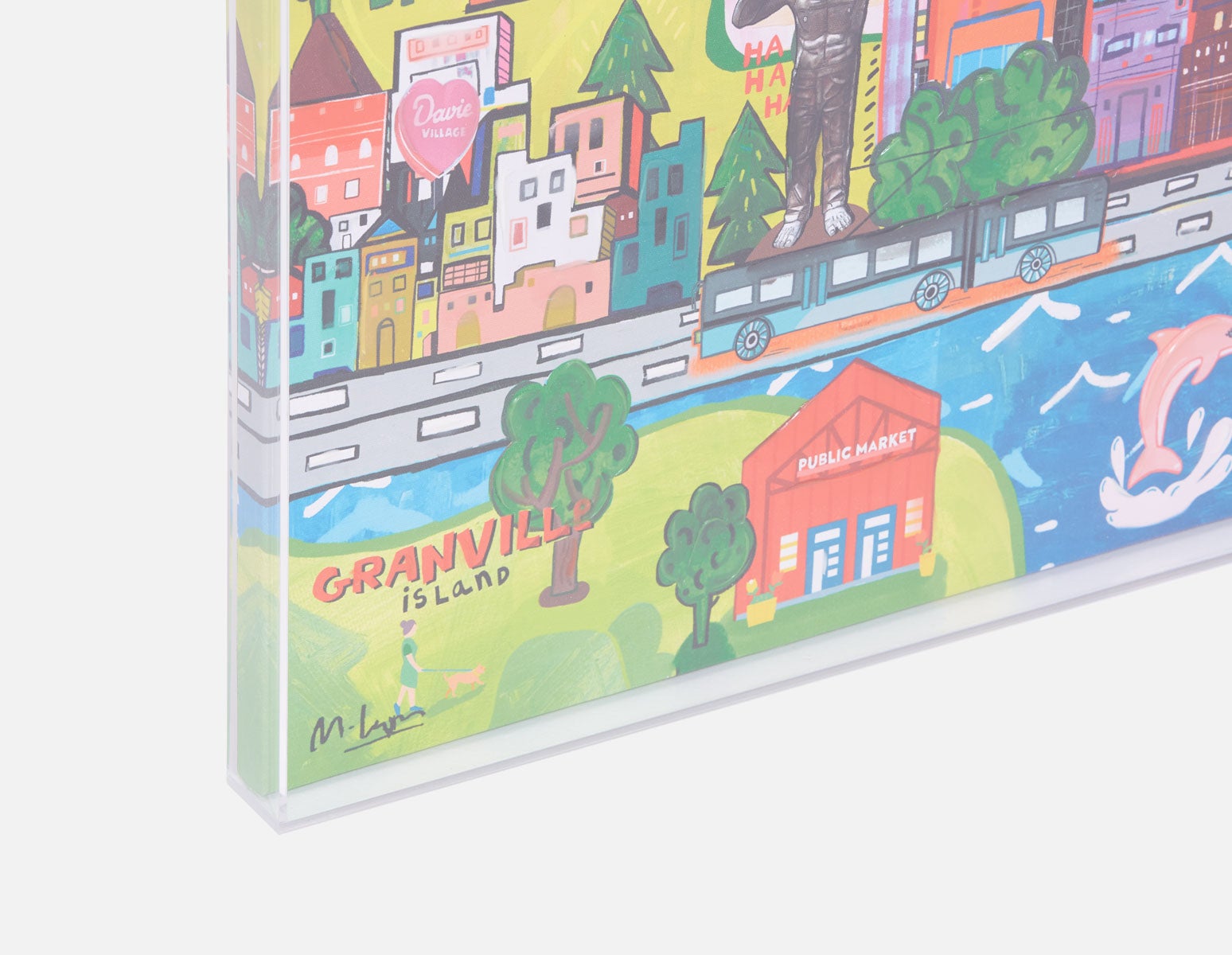 CITY YVR acrylic shadow box art 85 x 110 cm undefined