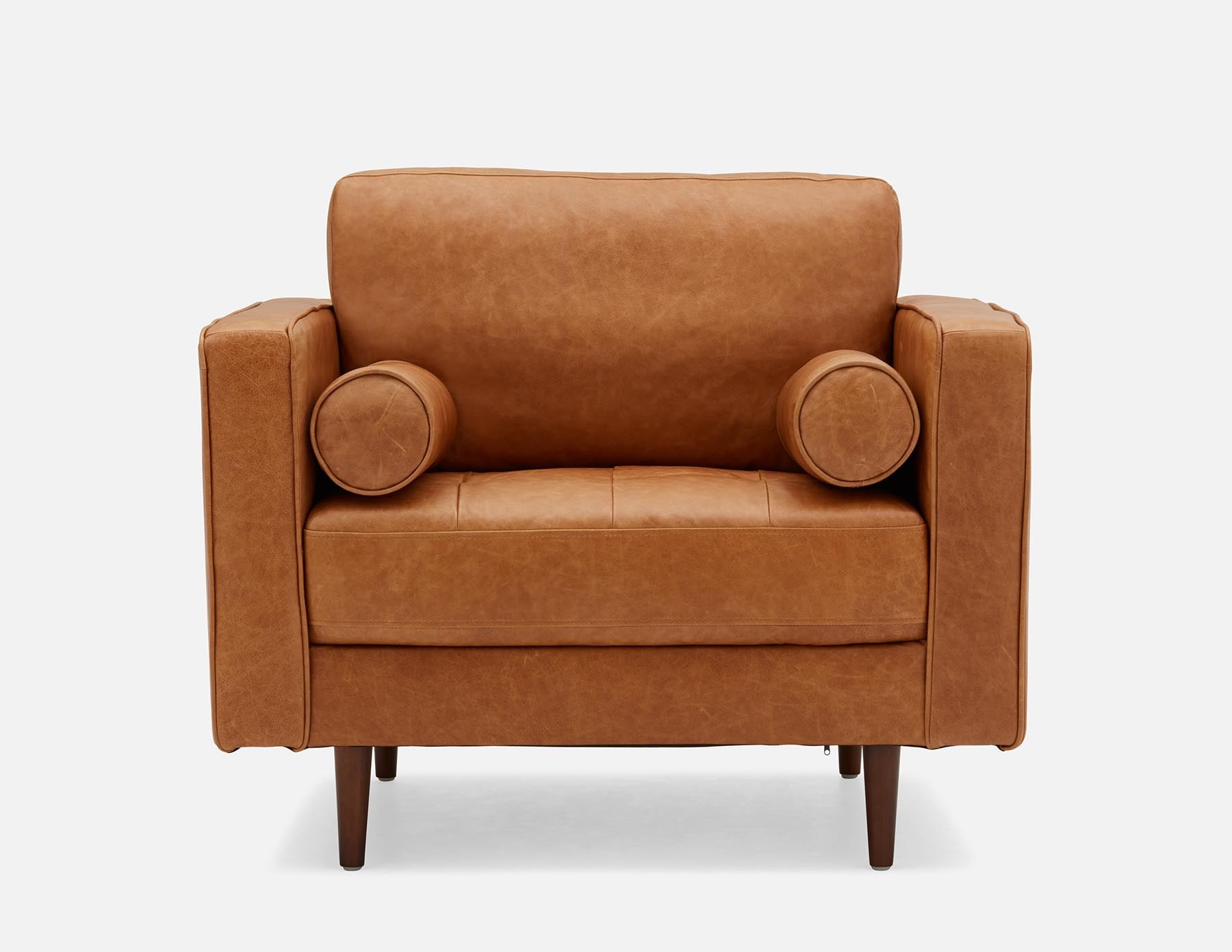KINSEY 100% leather armchair undefined