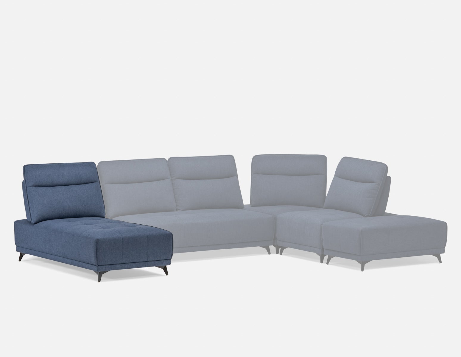 SIMON modern contemporary lounger with adjustable backrest undefined
