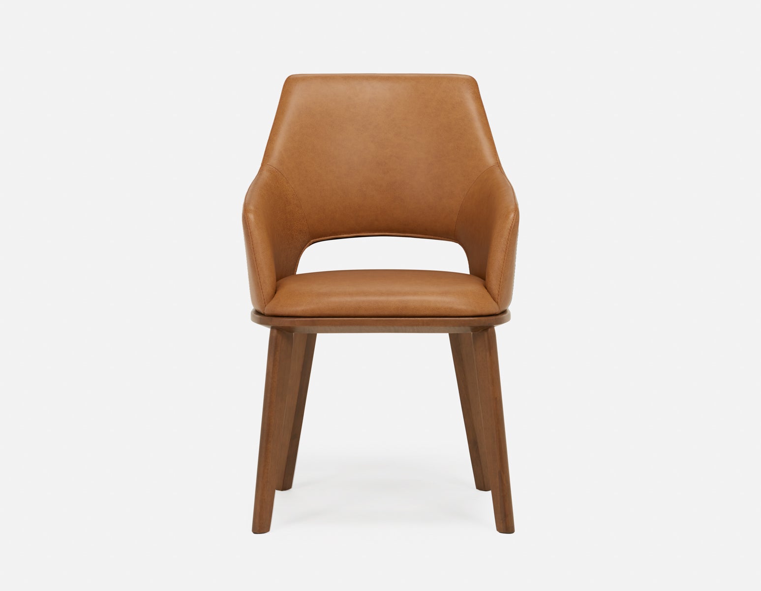 VITTA 100% leather modern contemporary dining chair undefined