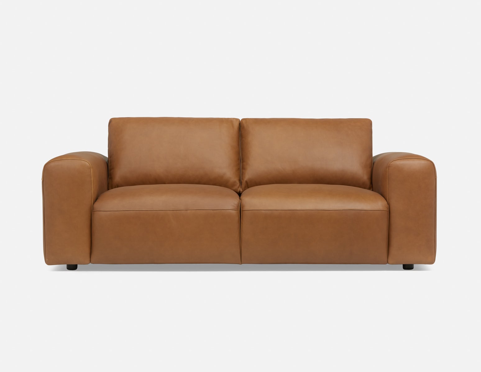 NATALIA Canapé d'appartement 100% cuir 81" undefined