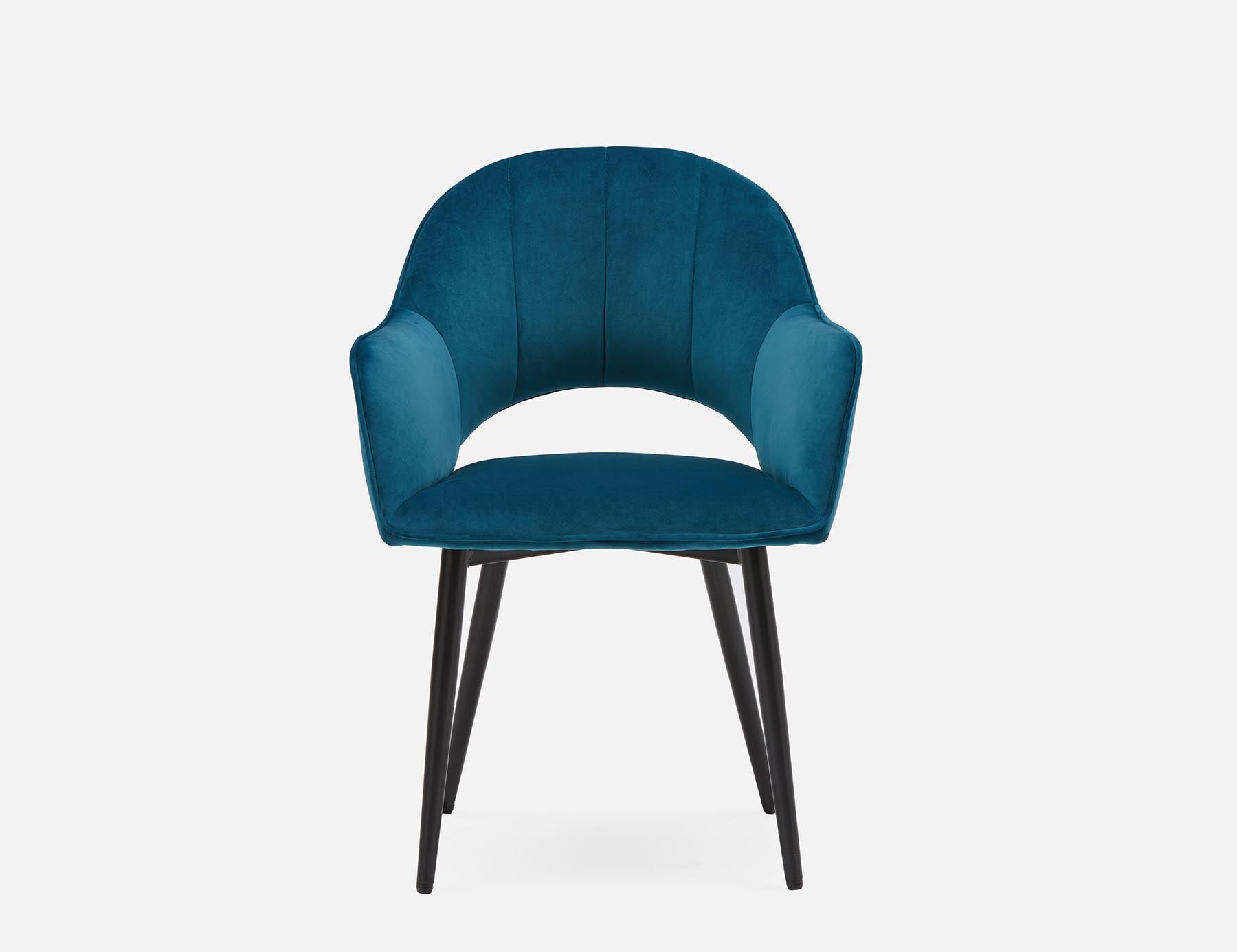 BAILEY contemporary velvet dining armchair undefined
