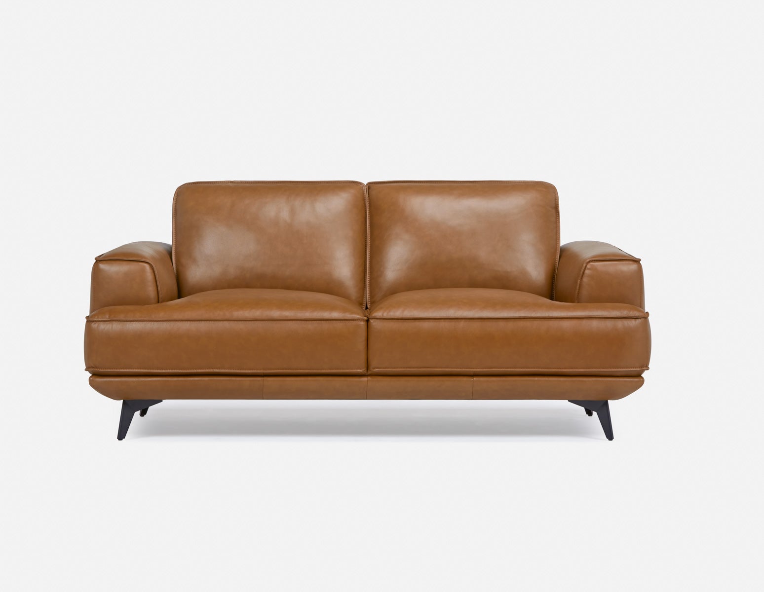 ALPHA causeuse 100% cuir du milieu du siècle undefined