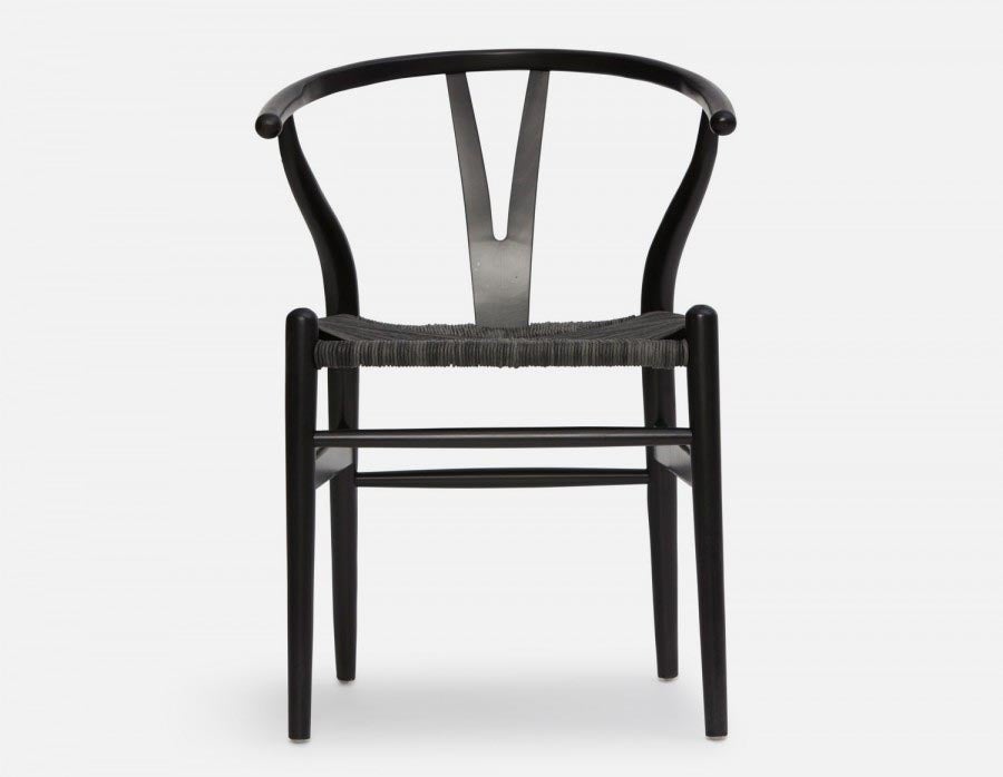 DENMARK chaise de salle à manger en bois d'hêtre et en corde tissée undefined