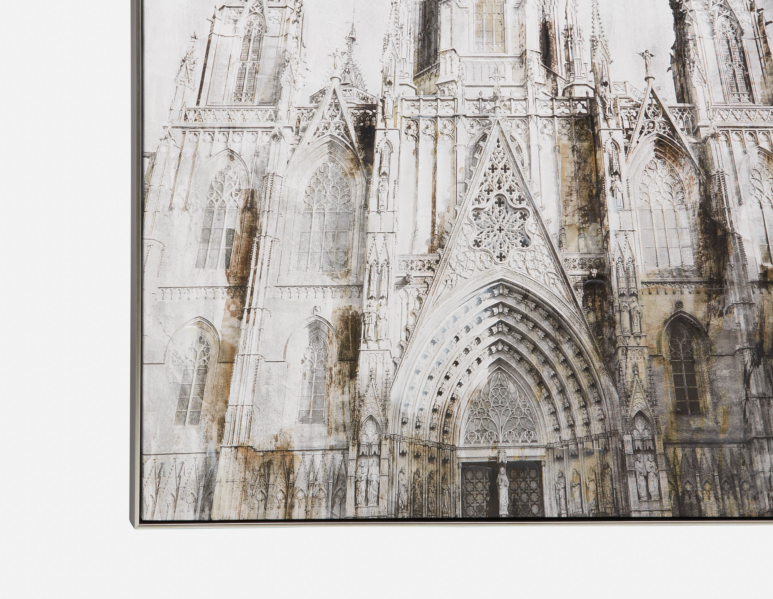 EGLISE framed hand embellished giclée 100x150cm undefined