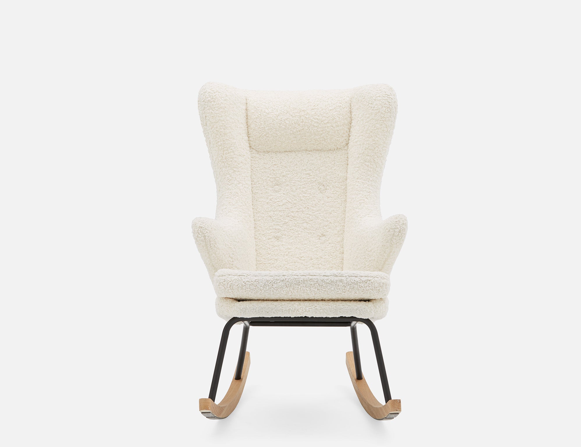 GUYAN faux shearling rocking armchair undefined
