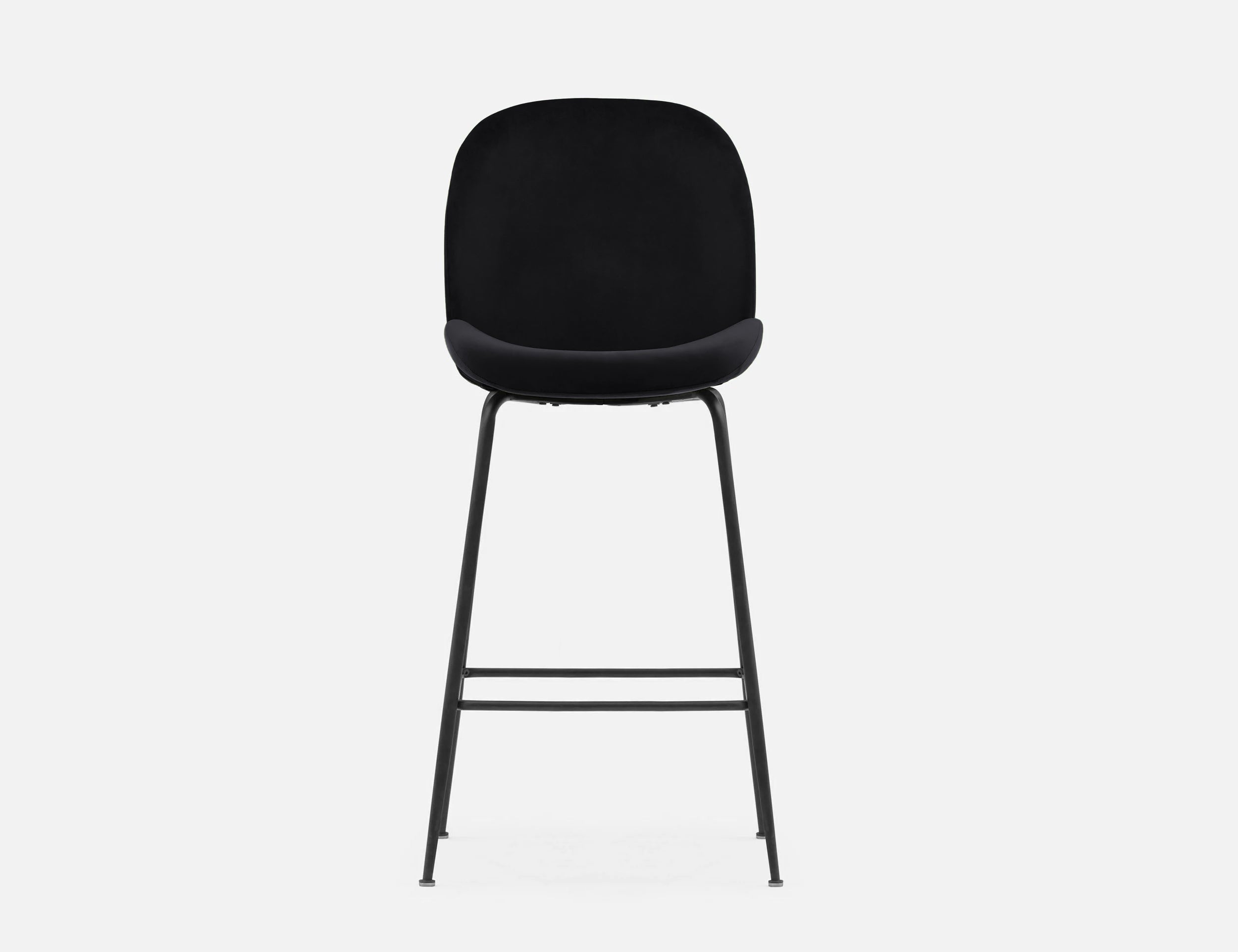 JUDITH velvet bar stool with backrest 78 cm undefined