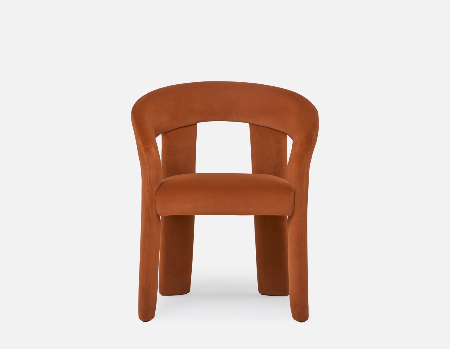 HILDA Modern velvet dining armchair undefined